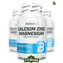 BiotechUSA Calcium Zinc Magnesium - 100 tabletta