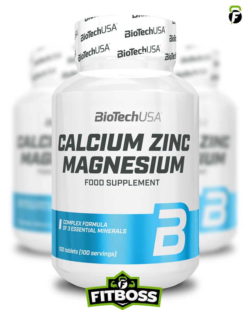 BiotechUSA Calcium Zinc Magnesium - 100 tabletta