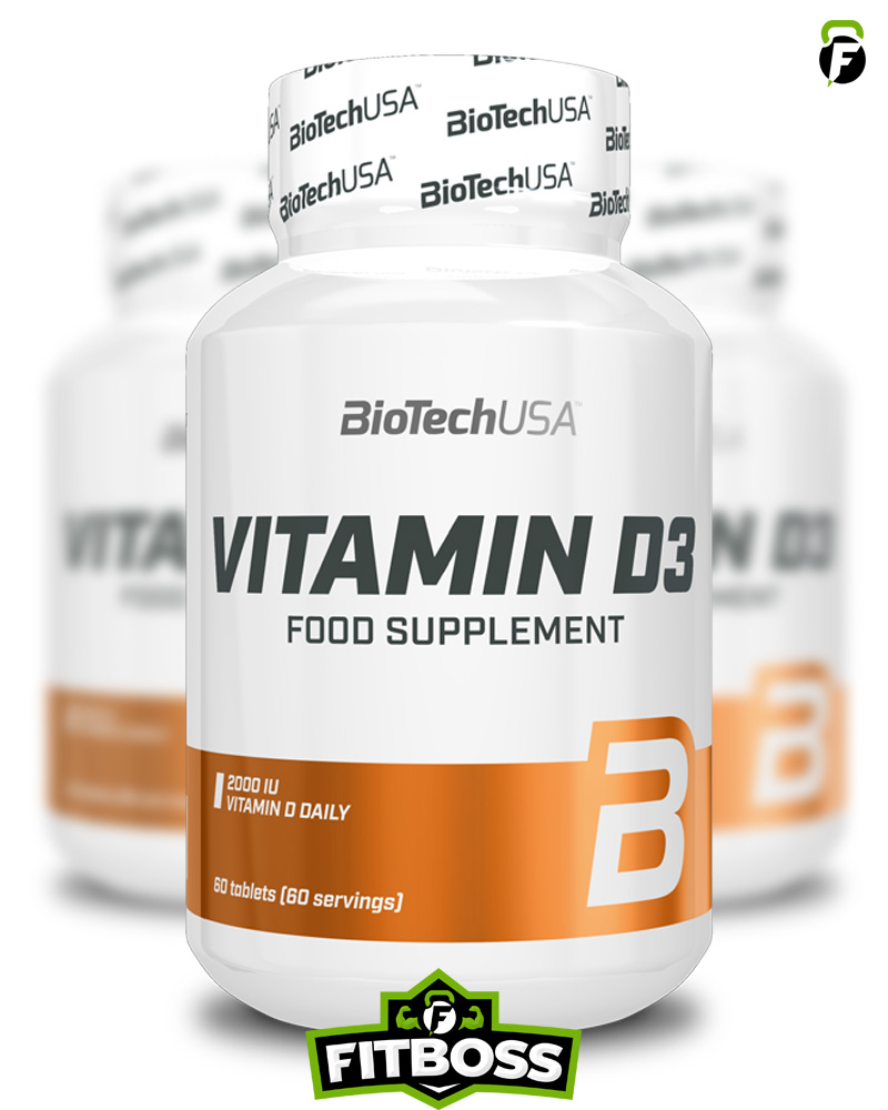 BiotechUSA Vitamin D3 - 60 tabletta