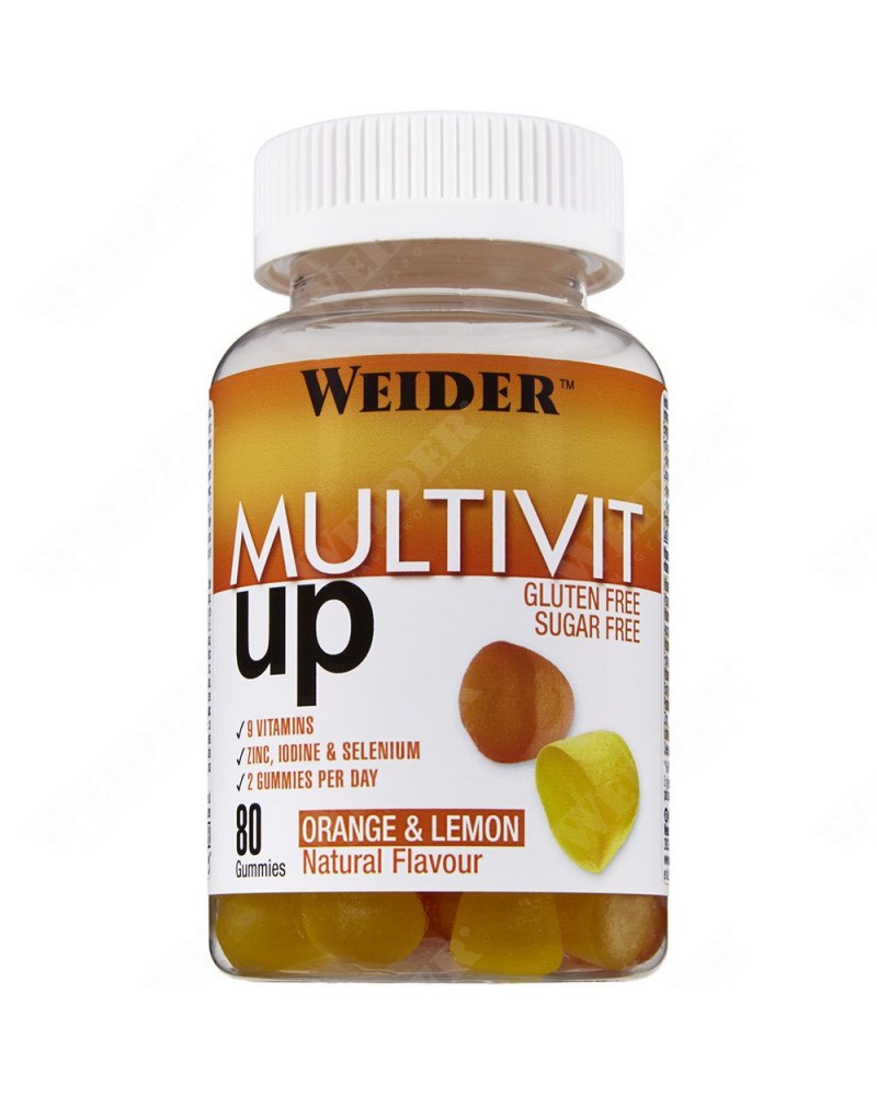 Weider MultiVit Up vitamin készítmény - citrom és narancs - 80 gumitabletta